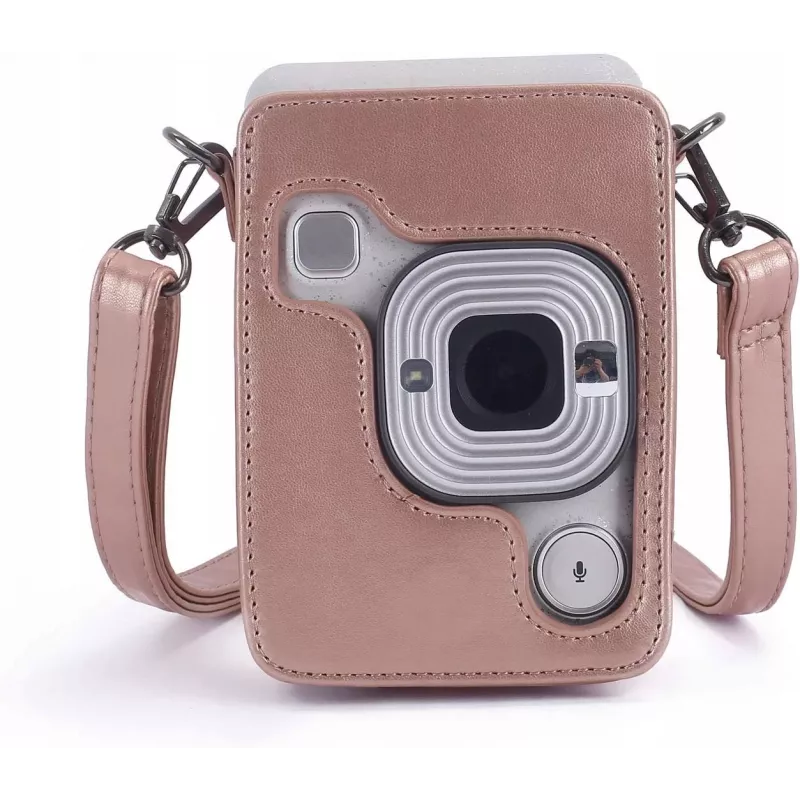 LOVEINSTANT Protective Case for Fujifilm Instax Mini LiPlay - Glossy Pink
