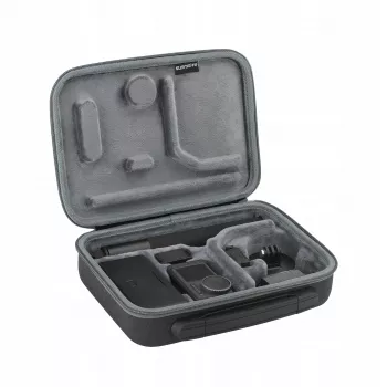 SUNNYLIFE Apsauginis dėklas DJI Osmo Action 3 – juodas silikoninis dangtelis su objektyvo gaubteliu (OA3-B511-D)