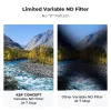 KF X-Fader kintamo tankio ND filtras 43mm ND8-ND128 pilkas