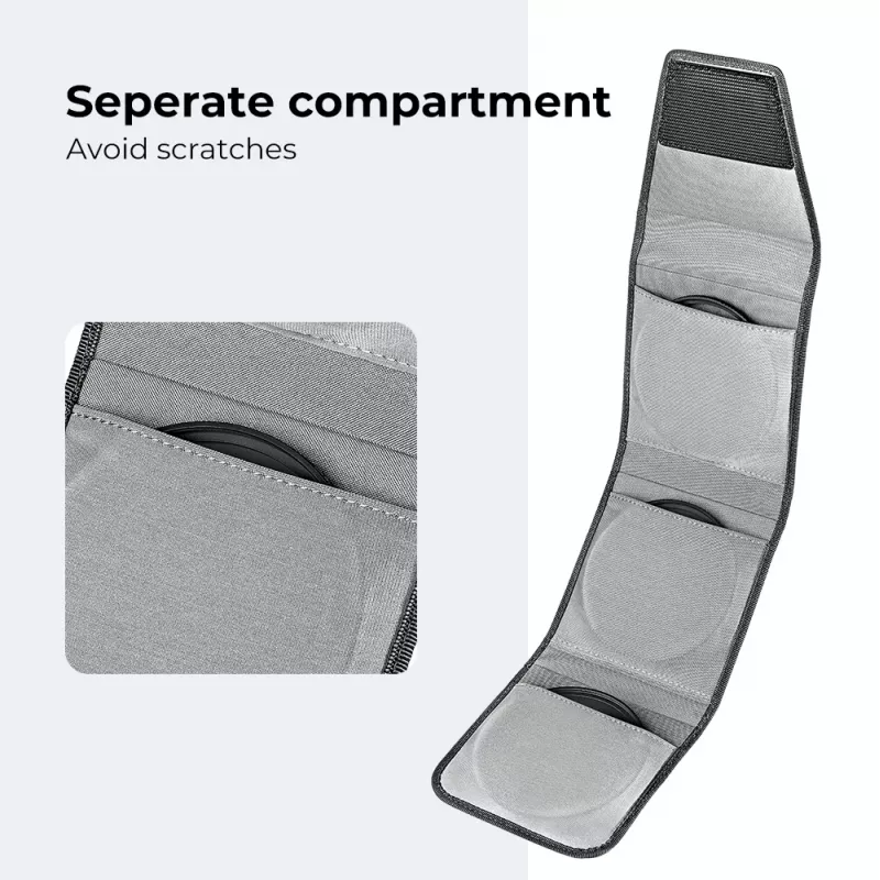 KF Filter Pouch 3 filtrams 67mm 72mm 74mm 77mm 82mm Kf13.138