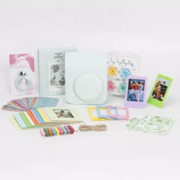 LOVEINSTANT 8-in-1 Aksesuarų Rinkinys Fujifilm Instax Mini 12, Mėtų Žalia