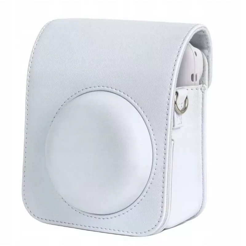 LOVEINSTANT Camera Case & Photo Album Bundle for Fuji Instax Mini 12 - White (108 Photos)