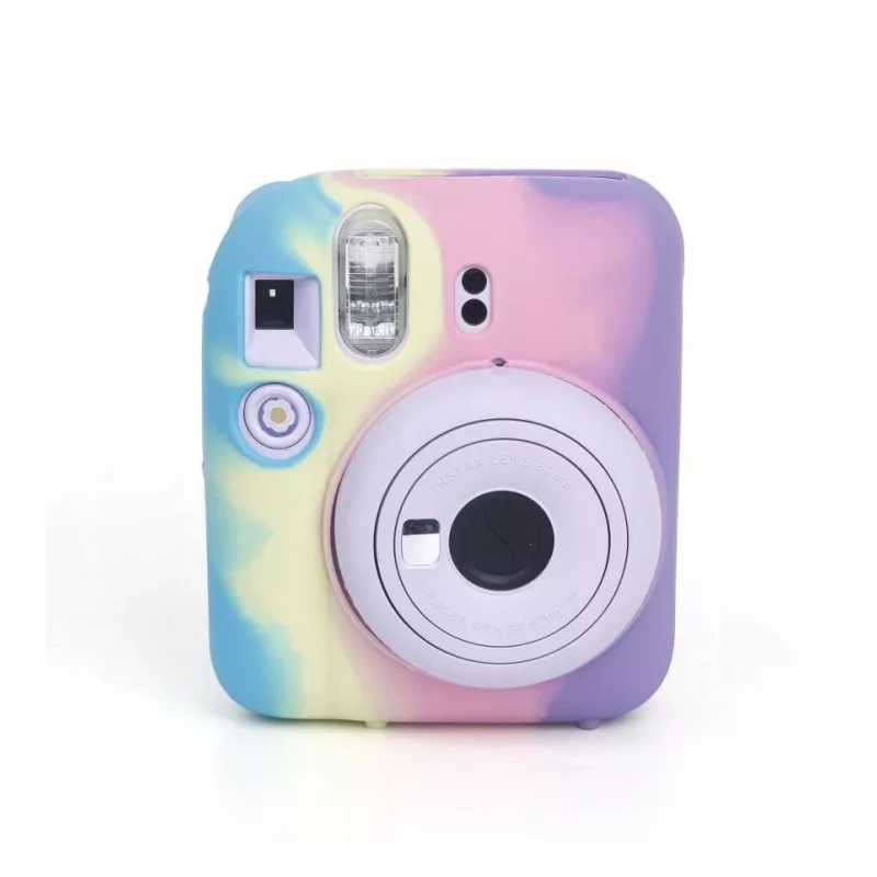 LOVEINSTANT Silicone Protective Case for Fujifilm Instax Mini 12 - Rainbow