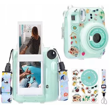 LOVEINSTANT Dėklas, skirtas Fujifilm Instax Mini 12 su lipdukais / Holiday Time