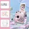 LOVEINSTANT Dėklas Fujifilm Instax Mini 12 su lipdukais - Jogurto Zuikis