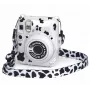 LOVEINSTANT Dėklas, skirtas Fujifilm Instax Mini 12, su lipdukais – karvės raštas