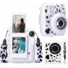 LOVEINSTANT Dėklas, skirtas Fujifilm Instax Mini 12, su lipdukais – karvės raštas