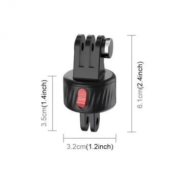 PULUZ Magnetinis greito atleidimo laikiklis, skirtas GoPro Hero 11 10 9 8 7 6 5 4 / SJCAM / Xiaomi / DJI - PU706b