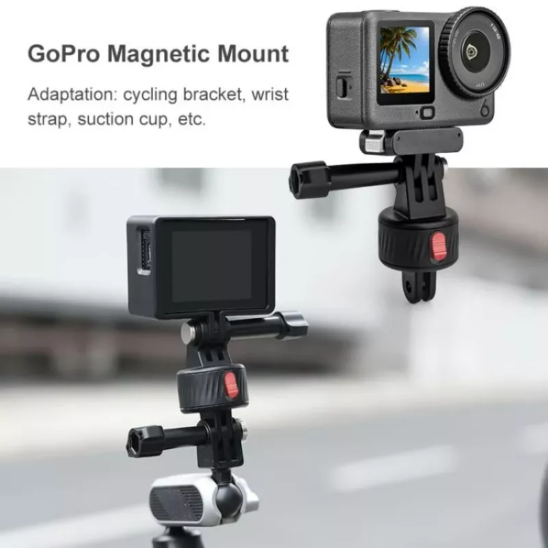 PULUZ Magnetinis greito atleidimo laikiklis, skirtas GoPro Hero 11 10 9 8 7 6 5 4 / SJCAM / Xiaomi / DJI - PU706b