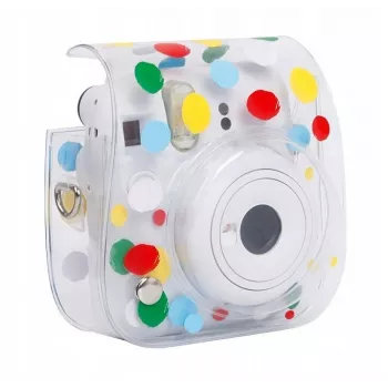 LOVEINSTANT Dėklas Fujifilm Instax Mini 12 - Spalvingi Taškeliai