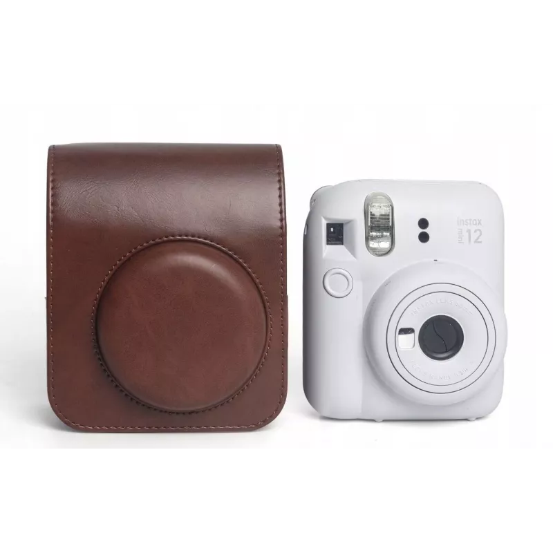 LOVEINSTANT Apsauginis Dėklas su Pečių Diržu, Skirtas Fujifilm Instax Mini 12 - Ruda