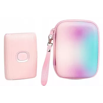 LOVEINSTANT Protective Case for Fujifilm Instax Mini Evo / Liplay / Square SQ Link / Link 2 SE, Multicolor Ombre