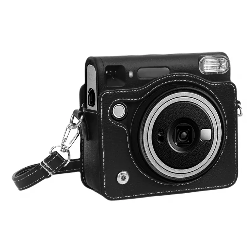 LOVEINSTANT Dėklas Apsauginis Maišelis Fujifilm Instax Square SQ40 Fotoaparatui, Juodas