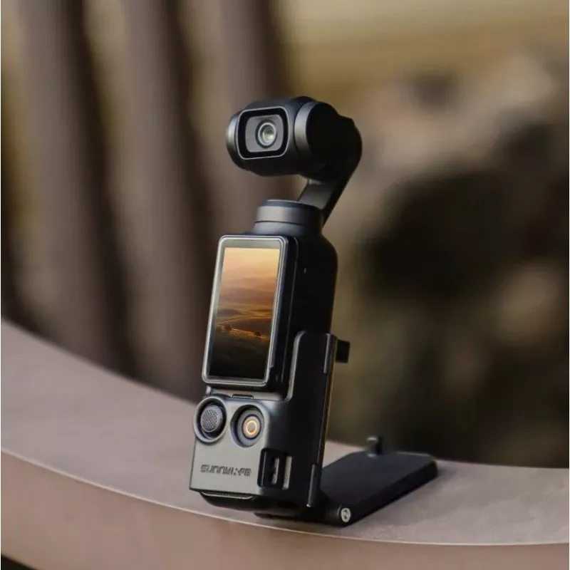 SUNNYLIFE Magnetinis laikiklis skirtas DJI Osmo Pocket 3 – vertikaliai ir horizontaliai – juodas