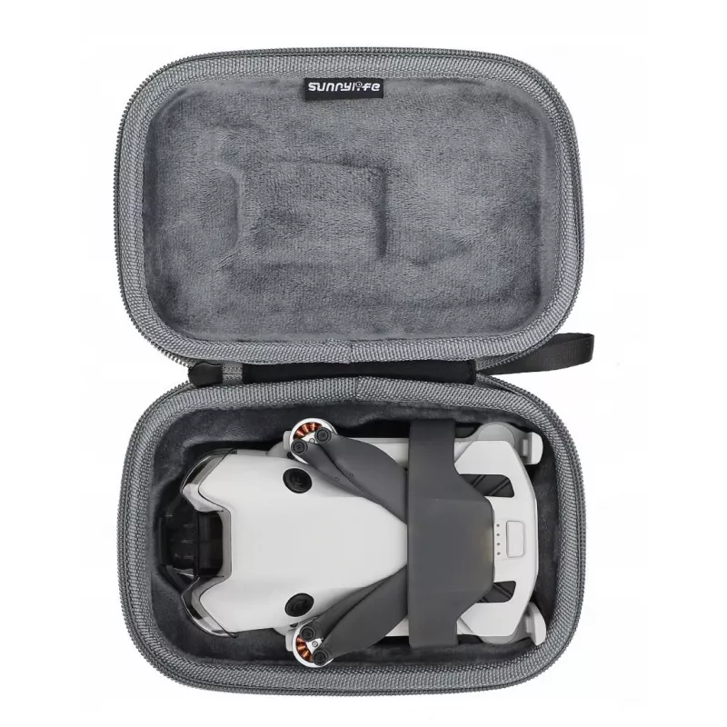 SUNNYLIFE Hard Case Carrying Bag for DJI Mini 4 Pro Drone, Black, N4P-B696-D