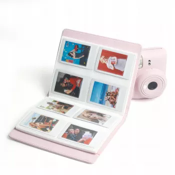 LOVEINSTANT Fotoalbumas 288 nuotraukų, skirtas Fuji Instax Canon Xiaomi Polaroid HP Kodak Zink / Priekinis viršelis su langu / Violetinė