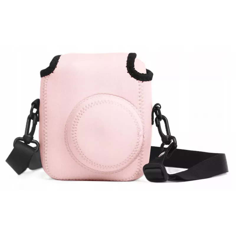 LOVEINSTANT Soft Neoprene Pouch Case for Fujifilm Instax Mini 12 - Pink