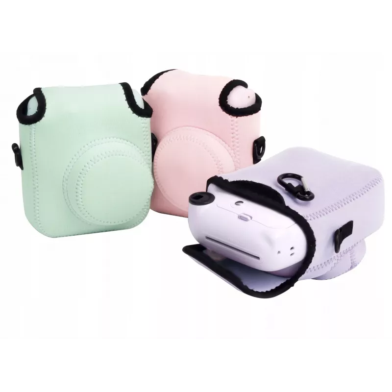 LOVEINSTANT Soft Neoprene Pouch Case for Fujifilm Instax Mini 12 - Pink