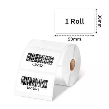 Phomemo 230 Lipdukai 50x30mm Tiesioginio terminio spausdinimo lipnūs lipdukai, skirti M110 M120 M200 M220 M221 / XP5030-230