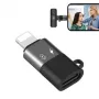 PULUZ Lightning į USB-C OTG adapteris, skirtas iPhone, juodas (PU649B)