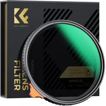 K&F Concept kintamo tankio ND filtras ND2-ND32 77mm True Color MRC Nano X