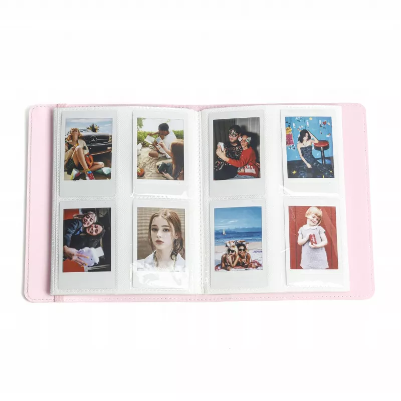 LOVEINSTANT Fotoalbumas 288 nuotraukoms, skirtas Fuji Instax, Canon, Xiaomi, Polaroid, HP, Kodak Zink / su langeliu viršelyje / mėlynas
