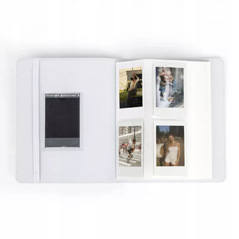 LOVEINSTANT Fotoalbumas 288 nuotraukoms, skirtas Fuji Instax, Canon, Xiaomi, Polaroid, HP, Kodak Zink / su langeliu viršelyje / mėlynas