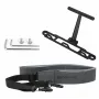 SUNNYLIFE Kaklo/Peties Diržo Laikiklis, skirtas DJI RC 2 / RC 1 nuotolinio valdymo pultui – Juodas nailono audinys su aliuminio lydinio kabliukais