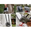 SUNNYLIFE Kaklo/Peties Diržo Laikiklis, skirtas DJI RC 2 / RC 1 nuotolinio valdymo pultui – Juodas nailono audinys su aliuminio lydinio kabliukais