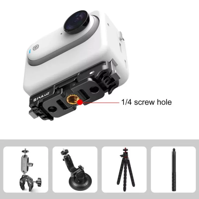 PULUZ Adapter Mount for Insta360 GO 3 / GO 3S to 1/4 inch System and GoPro - PU973B