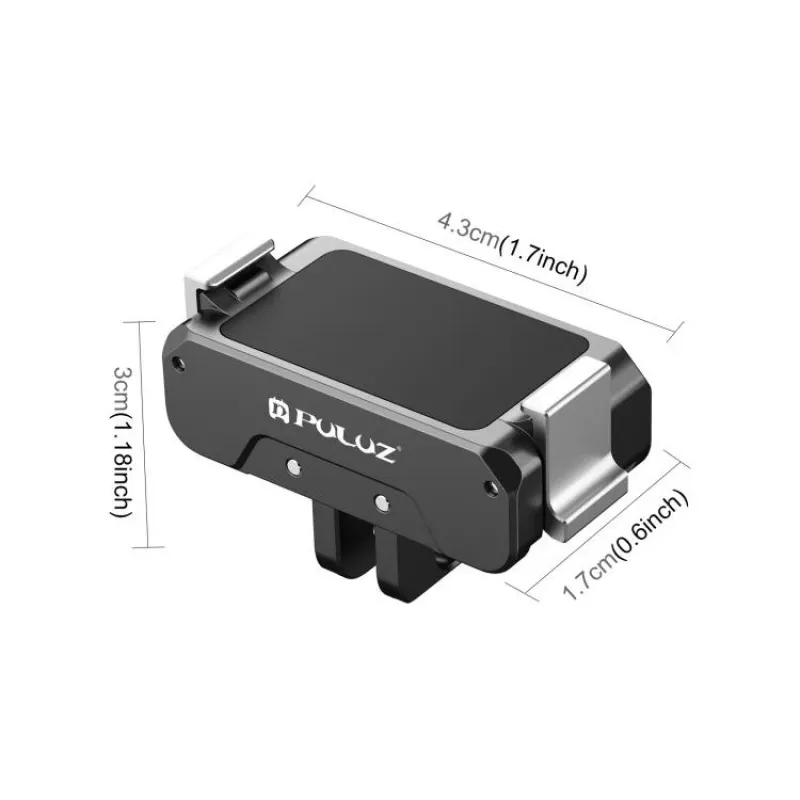 Puluz PU995B adapterio laikiklis 1/4 + GoPro sistema, skirtas DJI Osmo Action 4 / 3