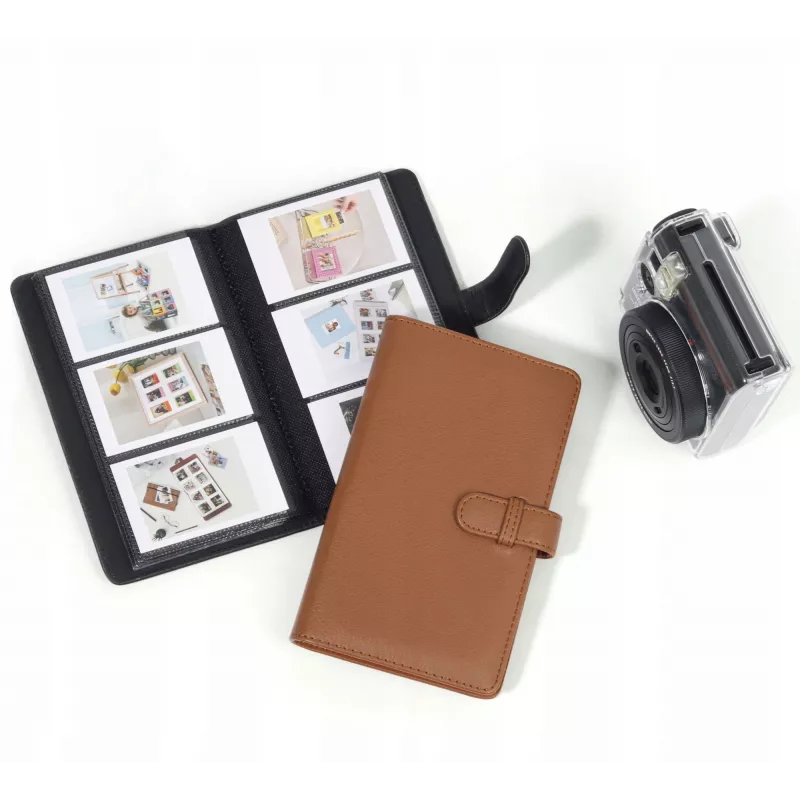 LOVEINSTANT Fotoalbumas 108 nuotraukoms, suderinamas su Fujifilm Instax Mini 12, 11, 40, 9, 8, 7, Evo, Liplay, Link – Ruda