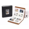 LOVEINSTANT Fotoalbum 288 nuotraukų, skirtas Fuji Instax Canon Xiaomi Polaroid HP Kodak Zink – juodas su langu viršelyje