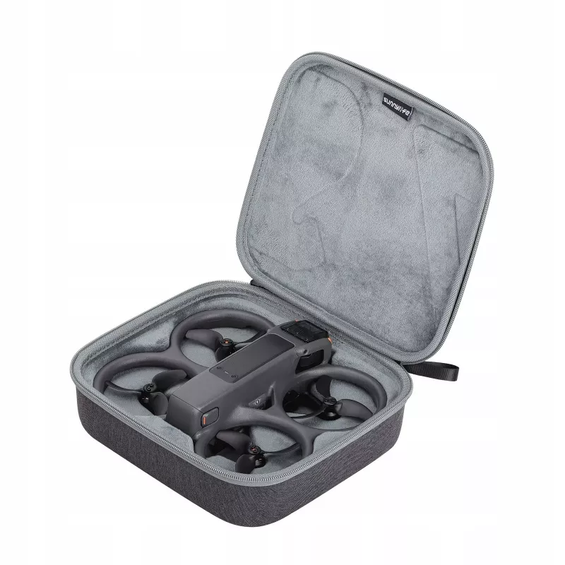SUNNYLIFE Kieto korpuso nešiojimo dėklas, skirtas DJI Avata 2 dronui, Goggles 3, RC Motion 3, baterijoms ir priedams – juodas