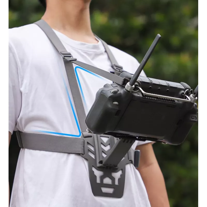 SUNNYLIFE Krūtinės diržas DJI RC Plus nuotolinio valdymo pultui - Juoda