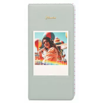 LOVEINSTANT Fotoalbumas 64 nuotraukoms, skirtas Fuji Instax Wide, Square, Polaroid 600, SX-70, Now – Žalias