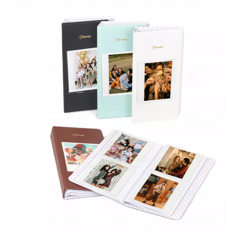 LOVEINSTANT Fotoalbumas 64 nuotraukoms, skirtas Fuji Instax Wide, Square, Polaroid 600, SX-70, Now – Žalias