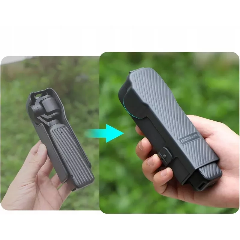 Sunnylife K933 apsauginis dėklas su atvartu ir dirželiais, skirtas DJI Osmo Pocket 3