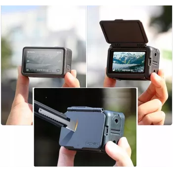 SUNNYLIFE Frame Mount + Lens Cover for DJI Osmo Action 5 Pro / 4 / 3 - Juoda