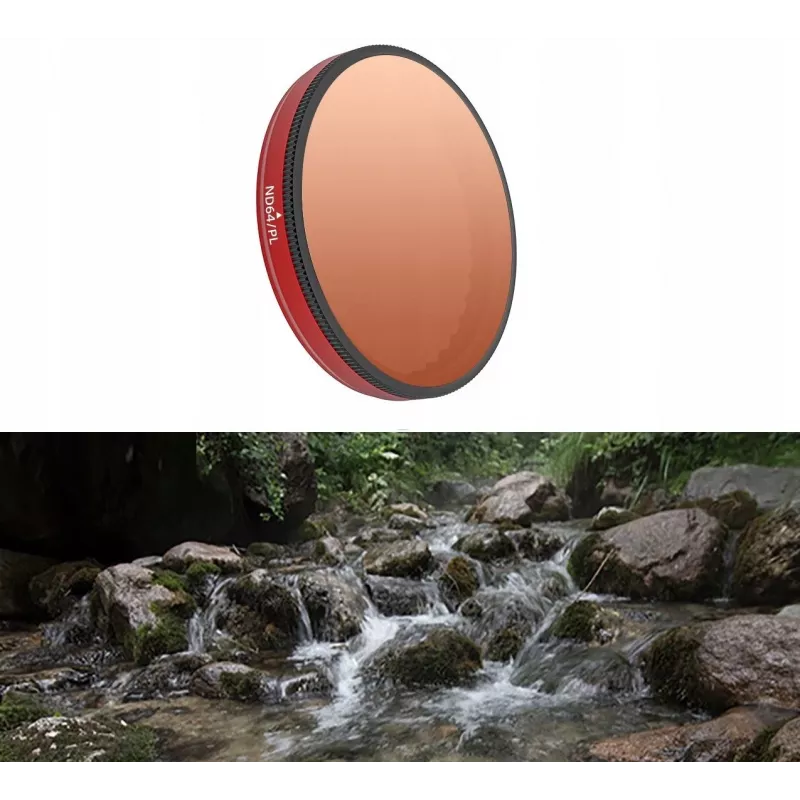 SUNNYLIFE Hybrid 2in1 Polarizing PL ND64 Filter for DJI Osmo Action 5 Pro / 5 Pro / 4 / 3 FI903-64P