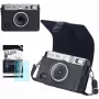 LOVEINSTANT 2-in-1 apsauginis dėklas ir grūdinto stiklo ekrano apsauga Fujifilm Instax Mini Evo – juoda