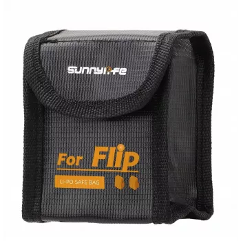 SUNNYLIFE Ugniai Atsparus Baterijų Saugos Maišelis, skirtas DJI Flip Dronui, Talpina 2 Baterijas - FP-DC955-2