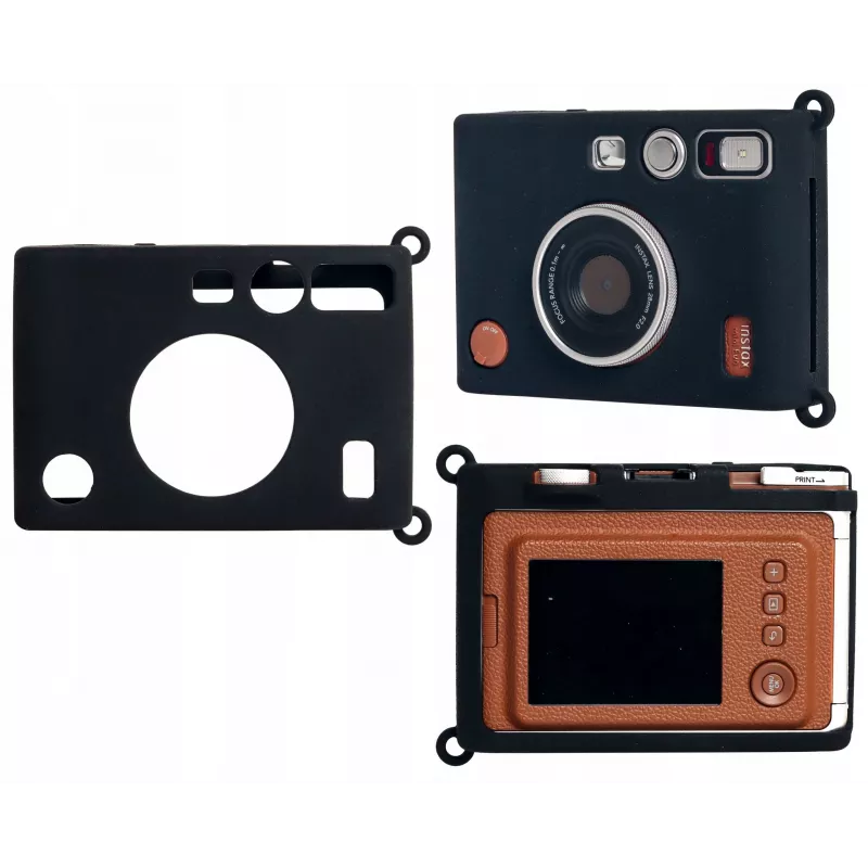 LOVEINSTANT Silicone Case for Fujifilm Instax Mini Evo - Juoda