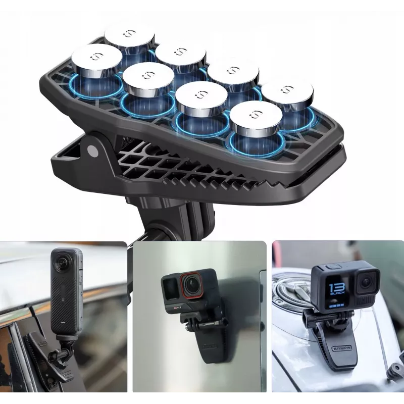 SUNNYLIFE Clip Mount Quick Release Adapter for Belt Strap Harness Magnet 1/4 GoPro