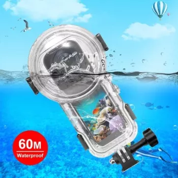 PULUZ vandeniui atsparus povandeninis korpusas iki 60 m, skirtas Insta360 X5 / X 5 / Pu756t