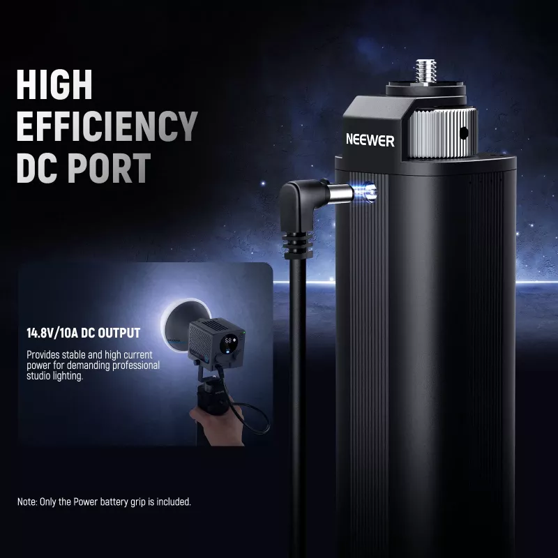 NEEWER PH74E Power Bank Grip 100W for COB LED Lamp USB-C DC