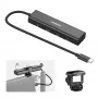 NEEWER PS020E USB-C Hub 4-in-1 su 5x USB-C 10Gbps 100W PD, Cold Shoe Mount ir 1/4 inch sriegiu