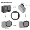 PULUZ 3-in-1 UV Filter Adapter Kit 52mm Lens Cap for Insta360 Ace Pro 2 / PU770B