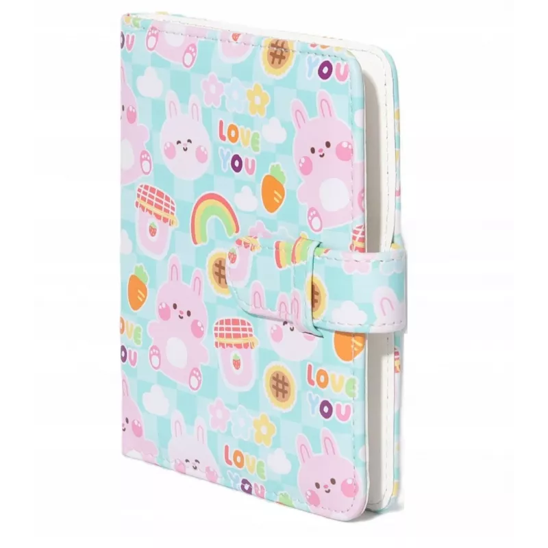 LOVEINSTANT Fotoalbumas 64 nuotraukoms, skirtas Fujifilm Instax Mini 99 41 12 40 11 Evo Liplay Link - Pink Bear Love You