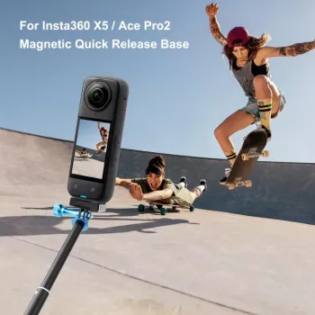 PULUZ Magnetinis greito atsegimo laikiklis, skirtas Insta360 X5 / X4 Air / Ace Pro 2 / PU771B